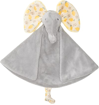 Happy Horse Olifant Emmett Knuffeldoek 26 cm - Grijs/Geel - Baby cadeau
