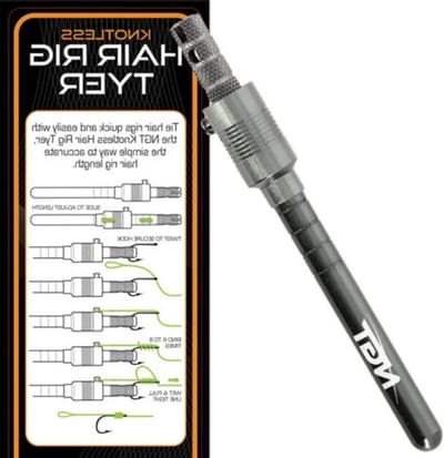 Haar Rig Bindgereedschap - Vis Rig Tool - Karper Vissen - Knooploze Knopen Maken - 17 cm - Zwart