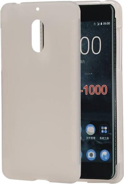 BestCases.nl Nokia 6 TPU back case hoesje transparant Wit
