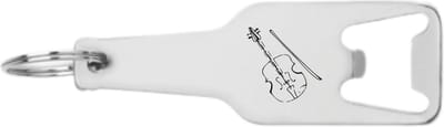 Akyol - viool flesopener - Viool - beste viool speler - gegraveerde sleutelhanger - cadeau - gepersonaliseerd - muziek accessoires - viool - vioolsnaren - sleutelhanger met naam - 105 x 25mm