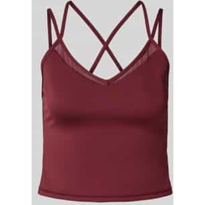 Top met spaghettibandjes en logoprint