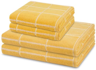Ross Sonstiges 2 X handdoek 2 X douchehanddoek - in set 4 pack Sensual Skin Karo