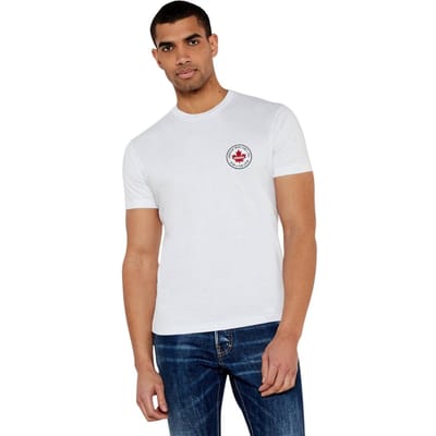 DSquared2 Unisex Casual T-shirt van katoen voor volwassenen (Wit)