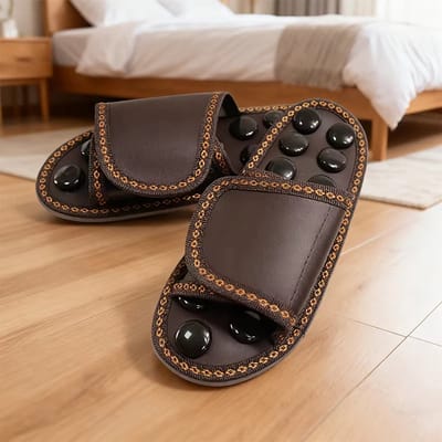Voetmassage Slippers Jade – Reflexologie Sandalen voor Voetontspanning, Pijnverlichting, Doorbloeding en Acupunctuur Therapie - Maat 42-43