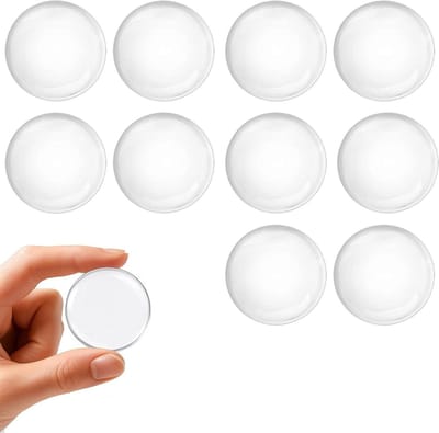 Deurbeschermers 10 stuks - Wandbeschermers stoppers - Muren beschermen - Zelfklevend herbruikbaar - Ø40mm - Transparant