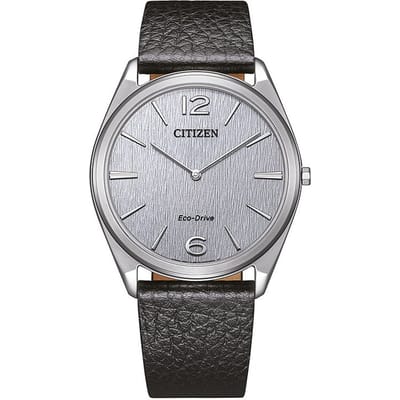 Citizen Suratto AR3120-16A Horloge - Leer - Zwart - Ø 38 mm