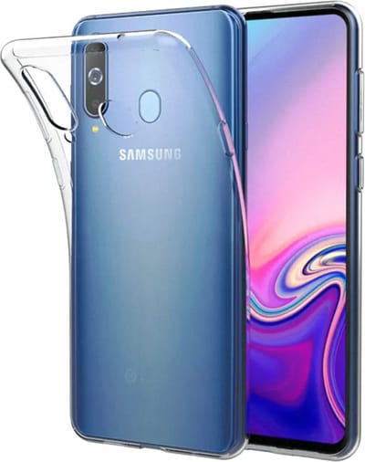 DrPhone TPU Hoesje - Transparant Ultra Dun Premium Soft-Gel Case - Geschikt voor Samsung Galaxy A40