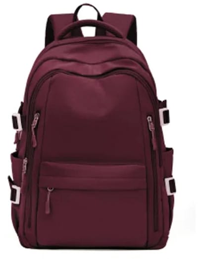 Schoolrugzak 20L – Waterafstotend Nylon – 15.6 inch Laptopvak – Lichtgewicht & Duurzaam – Rood