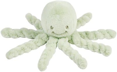 Nattou Lapidou Doudou Knuffel Octopus - 22 cm - Lindegroen