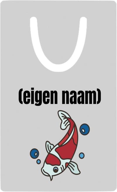 Hacebo® - vis met eigen naam metalen boekenlegger - Vis - vissen liefhebbers - iemand die houdt van vissen - verjaardag - cadeau - kado Bladwijzer boekenleggers - 7.6 cm x 5cm