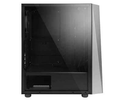 Zalman s4 Plus - midi tower case - incl. 2 ventilatoren - volledig acryl zijpaneel