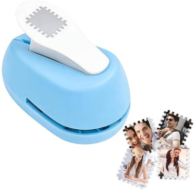 Vierkante perforator voor postzegels en creatieve projecten, ideaal voor kaarten, fotoalbums en knutselwerk