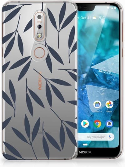 Nokia 7.1 TPU Case Leaves Blue
