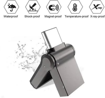 512GB USB Stick USB 3.2 Type-C & USB-A – Hoge Snelheid Flash Drive Geheugenstick voor Smartphone, Laptop, PC – Externe Opslag, Back-up, Bestanden Overzetten- Zwart