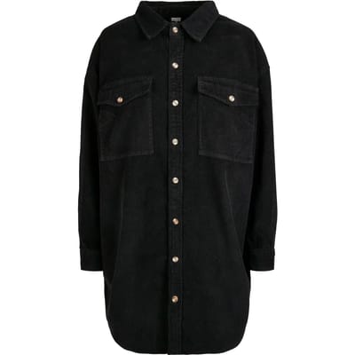 Urban Classics - Long Corduroy Blouse - XS - Zwart