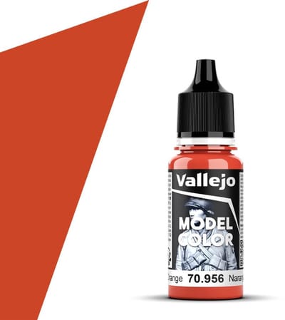 Vallejo Hobbyverf Acrylverf - 70956 Model Color Light Orange - Acryl Verf flesje - 17 ml