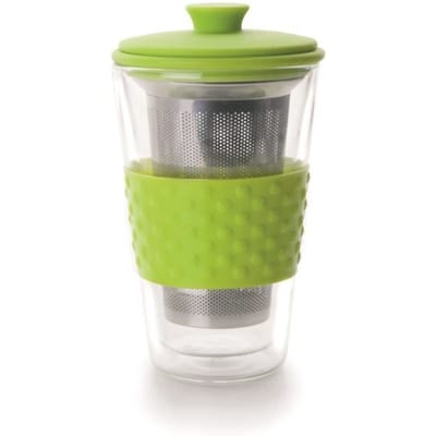Verre à Thé - Ibili - 0,25 Litre - Double Paroi - Filtre Inox - Verre Borosilicate