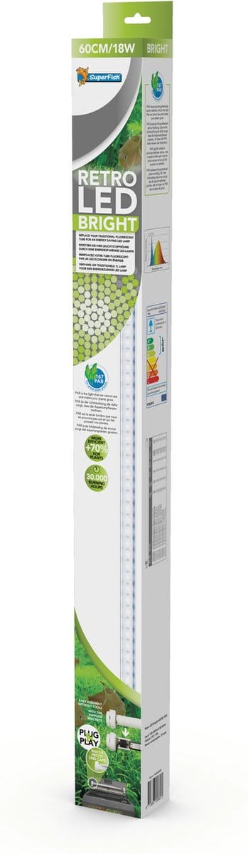 Superfish Led Superbright T8/T5/18w 60 cm - Verlichting - 18 Watt