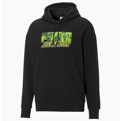 Puma x Santa Cruz Skateboards Lange Mouw Zwarte Pullover Heren Hoodie 532240 01
