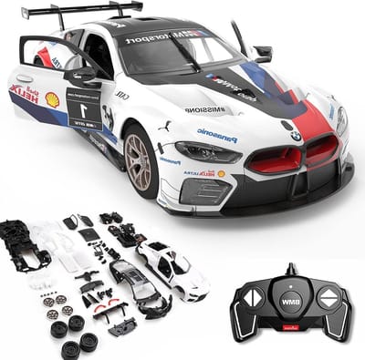 RC Auto Bouwset - Modelauto - Zelf Bouwen - Officieel Gelicentieerd - Schaal 1:18 - Wit