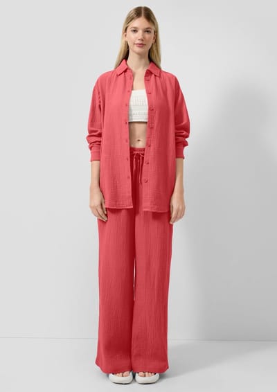 s.Oliver -qs Hosen Coralred Taglia: W34 | Pantaloni Outlet | Donna | Arancia
