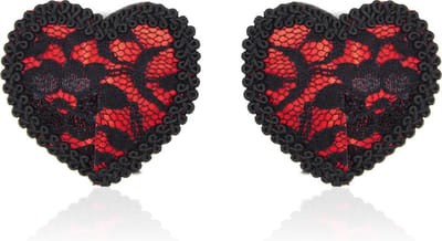 Banoch - Boudoir Heart Lace - Tepelversiering - Rood - tepelplakkers
