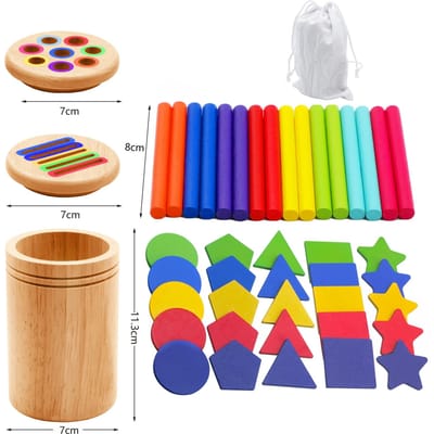 Montessori de Haute Qualité Bois de Haute Qualité Tri de Haute Qualité Jouet de Haute Qualité - Couleur de Haute Qualité Association de Haute Qualité Équilibre de Haute Qualité