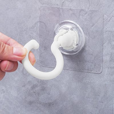 Waledano® Plafondhaak - Zelfklevende Haak - Badkamerhaak - Keukenhaak - Muurhaak voor keuken - Kledinghaken - Handdoekhaak - Wit