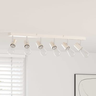 vidaXL Plafondspot met schijnwerpers Nikkel 73 x 6,5 x 11,5 cm Metaal