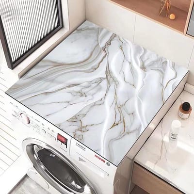 Wasmachine Droger Mat - Apparaat Beschermer - Apparaten Beschermen - Zeer Absorberend - 60 x 60 cm - Antraciet