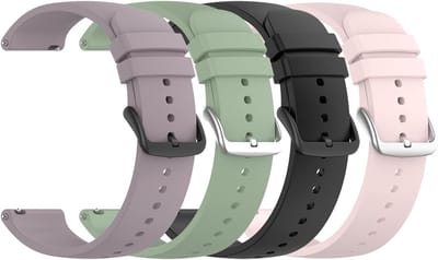 Vervangende 4-delige Horlogebandjes voor IMILAB KW66, Yamaha SW022 en One Plus 22mm - Comfortabele en Duurzame Straps