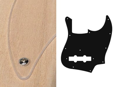 Boston JB-110-TR pickguard, Jocker bass, standard, 1 ply, transparent