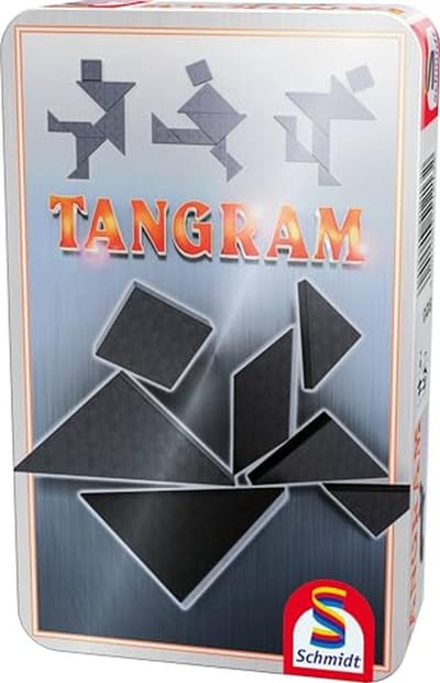 Reisspel Tangram in Metalldose - Plezier voor het gezin
