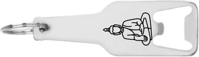 Akyol - boeddha flesopener - Boeddha - boeddhist - leuk kado voor iemand die boeddhist is - 105 x 25mm