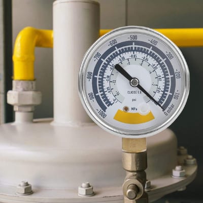 Dailygoods- Manometer Nauwkeurig - Vacuümdruk Tester - 0-14psi - G1/4in Connector - 304 Roestvrij Staal - 63 mm Buitendiameter - Drukmeter