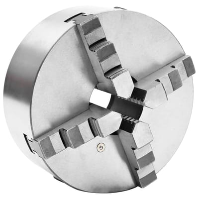 vidaXL - Klauwplaat - met - 4 - bekken - zelfcentrerend - 200 - mm - staal - K12 - 200