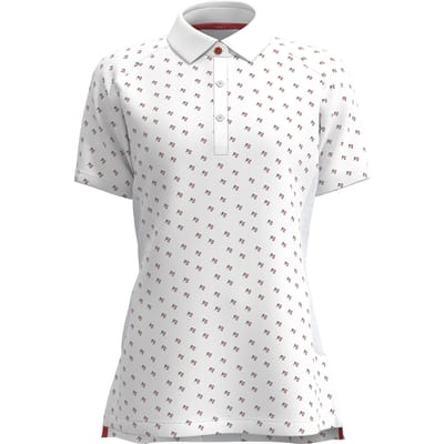 Forelson Dames/Dames Varah poloshirt met knoopjes en patroon (Wit)