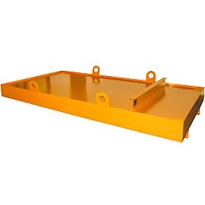 Containerbak CW 3, staal, voor afzetcontainer tot 10 m³, neigingshoek 5°, 3300 x 2030 x 560, RAL2000