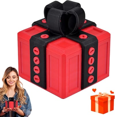 3D Geprinte Grappige Cadeaubox, Verrassingsdoos voor Pranks met Schroeven en Diverse Kleuren, Unieke Desktop Gadget