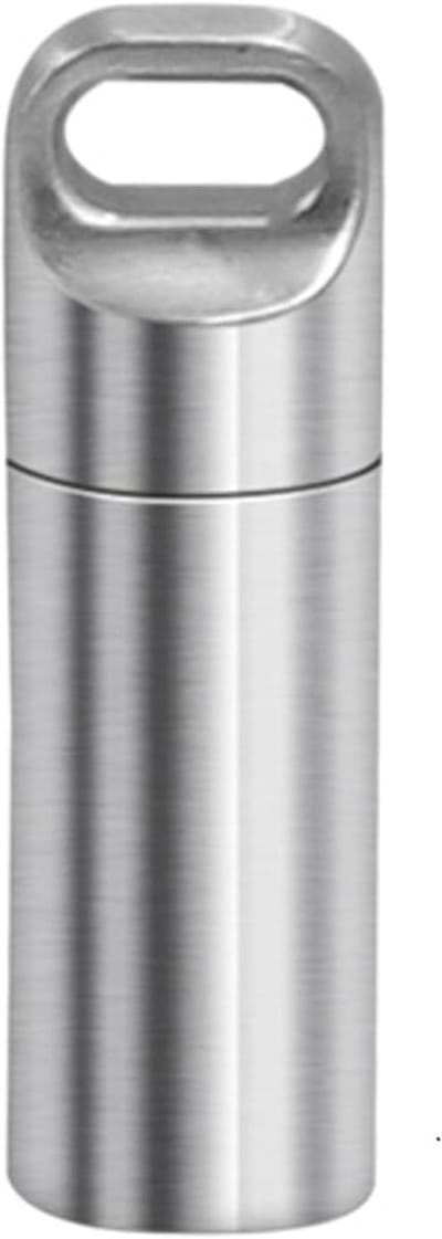 Draagbare Waterdichte Pillendoos voor Dagelijks Gebruik, Organizer voor Medicijnen en Reisaccessoires (Zilver, 3.8*1.2cm)