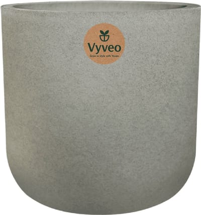 Vyveo - Bloempot Orena - 56x54 - Grijs - Bloempot voor binnen en buiten - Lichtgewicht - Breukbestendig - Vorstbestendig - UV-bestendig