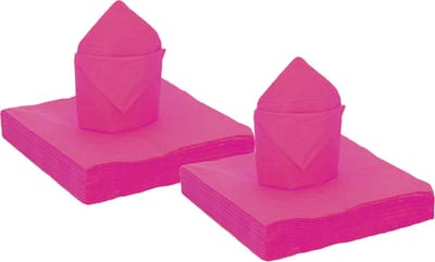 Santex Feest Servetten – 25 stuks – fuchsia – 40 x 40 cm – papier - 50x - feestservetten