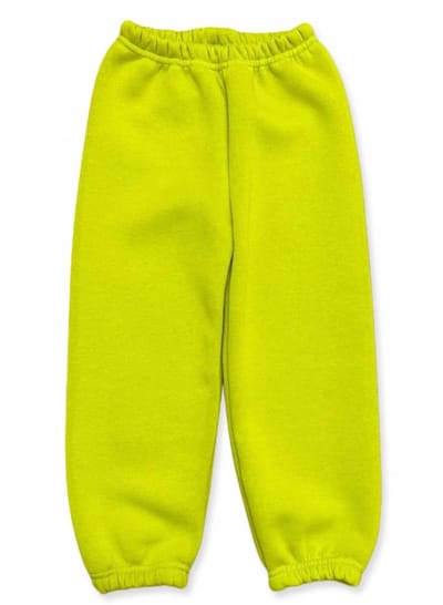Dartomik - Babybroekje - Warme Trainingsbroek - Maat 50 - Herfst/Winter - Limoen