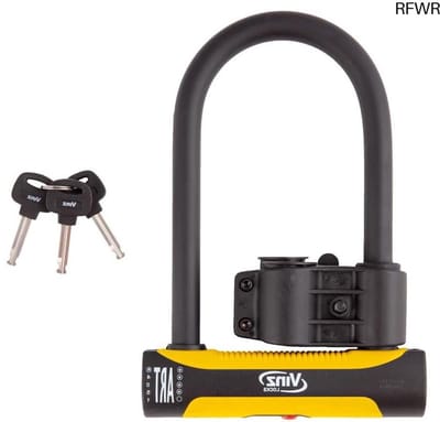 RFWR® Beugelslot ART4 - Veilig en Multi Inzetbaar Motorslot, Scooterslot en Fietsslot 26cm