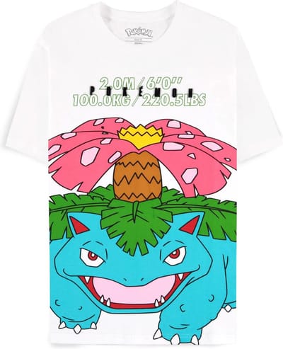 Pokémon - Venusaur Dames T-shirt - M - Wit
