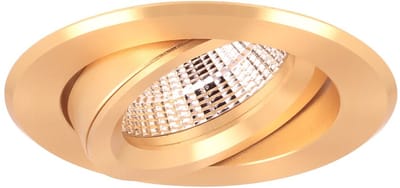 Verona - Inbouwspot Goud Rond - Kantelbaar - 1 Lichtpunt - Ø 82mm