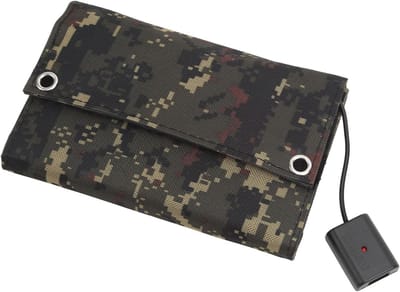 Zonnepaneel - Draagbare Charger - Buiten Opladen - 15W USB Uitgang - 20x14x4 cm - Zwart