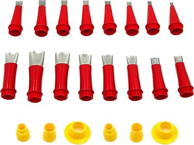 Kit Gereedschap Set - Voeg Vuller - Nauwkeurig Afwerken - Roestvrij Staal - 22 Delig - Zilverkleurig