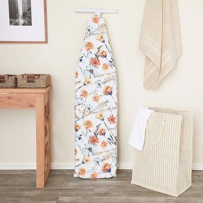 Bloemenprint Strijkplankhoes met Trekkoord - Standaardformaat 15 x 54 inch