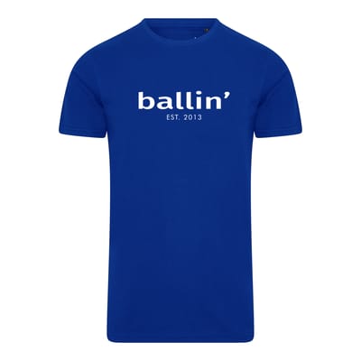 Ballin Est. 2013 - Heren Tee SS Tapered Fit Shirt - Blauw - Maat S